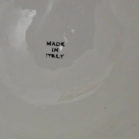 Vintage Ceramic Hat Shaped Wall or Table Yellow With Flowers Made In Italy - Picture 4 of 12